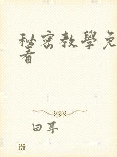 秘密教学免费观看