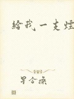 给我一支烟小说封面