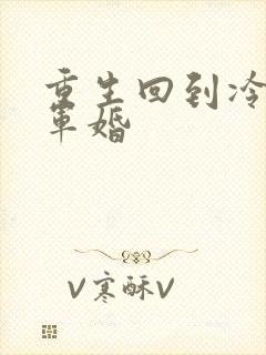 重生回到冷战前军婚