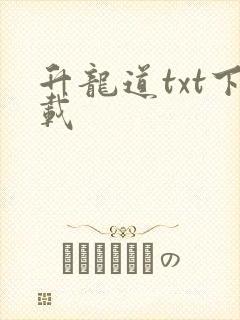 升龙道txt下载