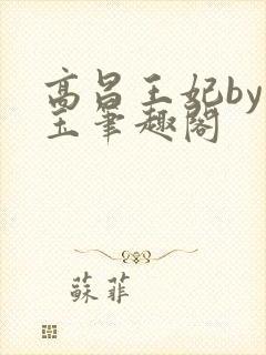 高昌王妃by黛玉笔趣阁