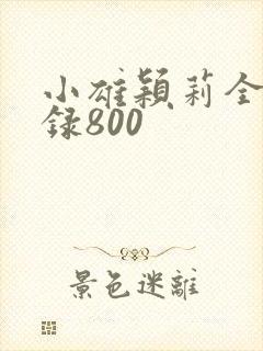 小雄颖莉全文目录800