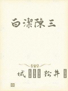 白洁陈三