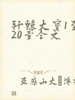 轩辕大宝1至720章全文