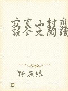 寂寞山村恋上小说全文阅读