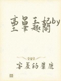 高昌王妃by黛玉笔趣阁