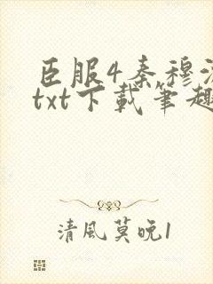 臣服4秦穆沈流txt下载笔趣阁