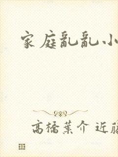 家庭乱乱小说