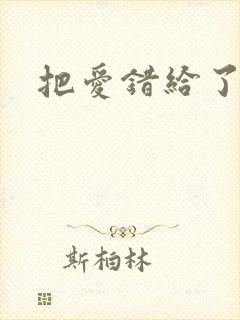 把爱错给了你