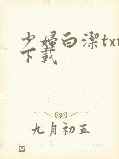 少妇白洁txt下载