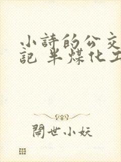 小诗的公交车日记 半煤化工