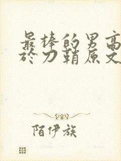 最棒的男高中生于刀鞘原文阅读