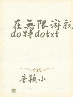 在无限游戏大里do特dotxt