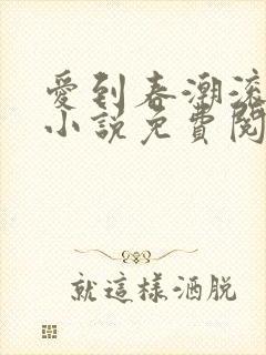 爱到春潮滚滚来小说免费阅读