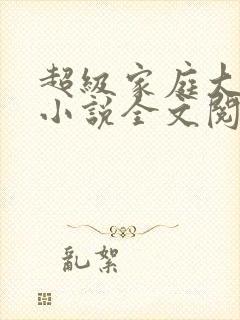 超级家庭大杂烩小说全文阅读