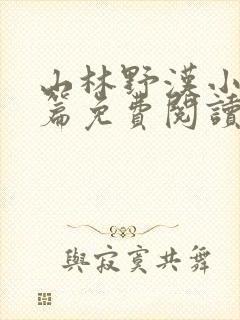 山林野汉小说全篇免费阅读