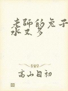 老师的兔子又软水又多