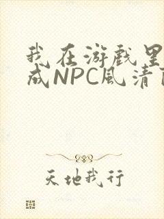 我在游戏里被当成NPC风清陨