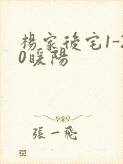 杨家后宅1-20暖阳