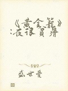 《黄金笼》作者:夜很贫瘠