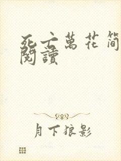 死亡万花简小说阅读