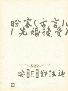 盼寡(古言1v1 先婚后爱)