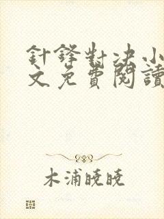 针锋对决小说全文免费阅读完整版