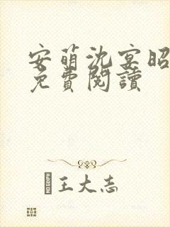 安萌沈宴昭小说免费阅读