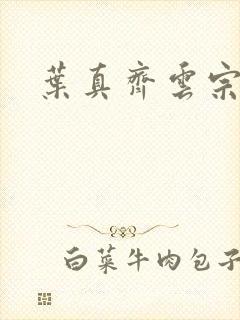 叶真齐云宗免费