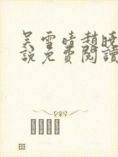 吴雪晴赵晓东小说免费阅读