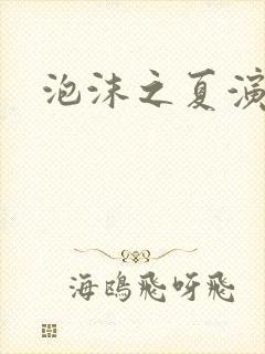 泡沫之夏演员表