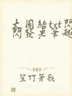 大团结txt闪闪发光笔趣阁