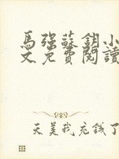 马强苏钥小说全文免费阅读最新章节