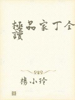 极品家丁全文阅读