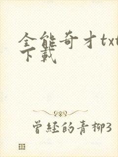 全能奇才txt下载