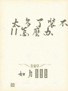 太多了装不下h11怎么办