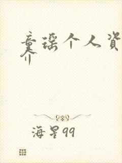 童瑶个人资料简介