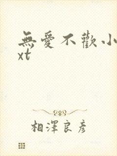 无爱不欢小说txt