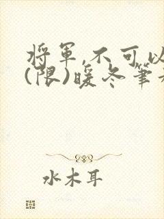 将军,不可以!(限)暖冬笔趣阁免费阅读