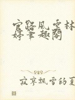 官路风云林海姜婷笔趣阁