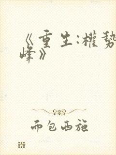 《重生:权势巅峰》