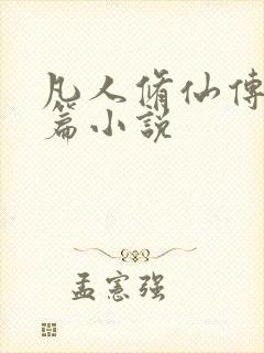 凡人修仙传人界篇小说