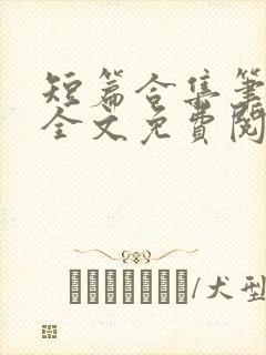 短篇合集笔趣阁全文免费阅读