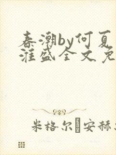 春潮by何夏江淮盛全文免费阅读笔趣阁