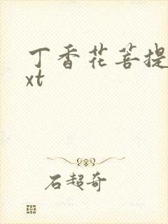 丁香花菩提树txt