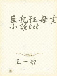 巨龙征母完结版小说txt