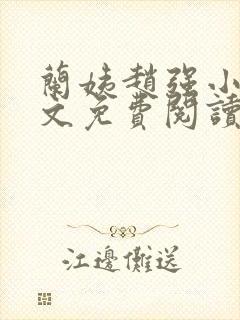 兰姨赵强小说全文免费阅读