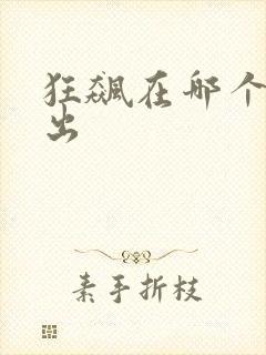 狂飙在哪个台播出