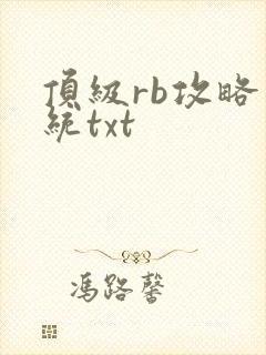 顶级rb攻略系统txt