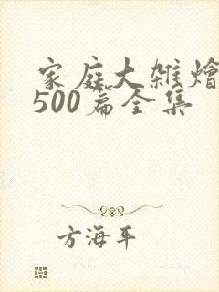 家庭大杂烩小说500篇全集